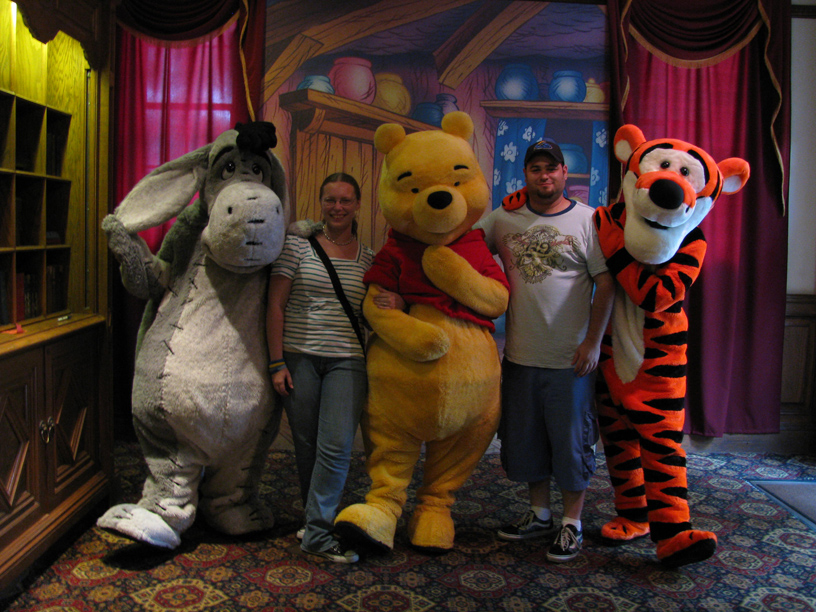 With the Hundred Acre Wood crew.